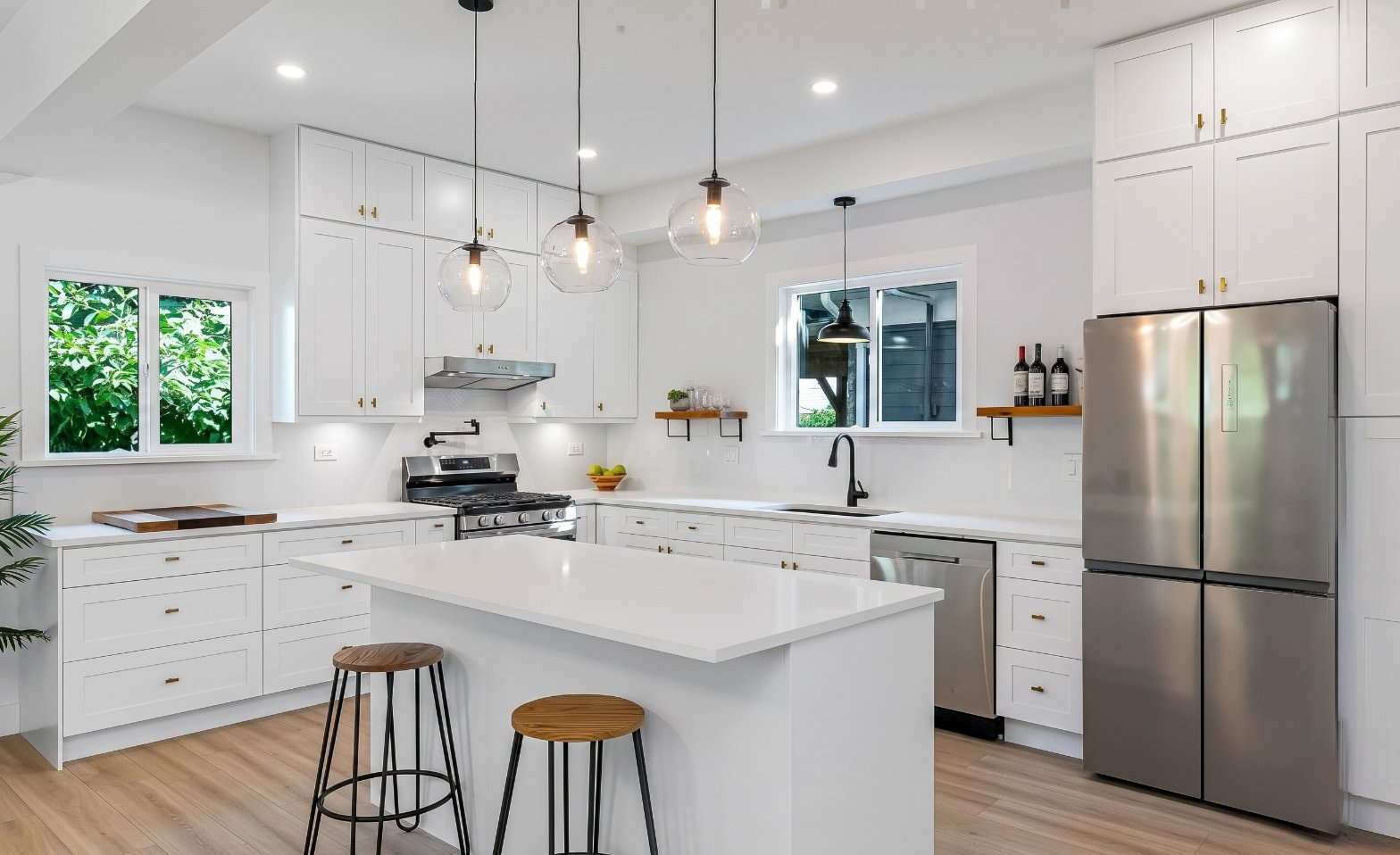 Modern luxury kitchen renovation in a Vancouver home by Renohaus