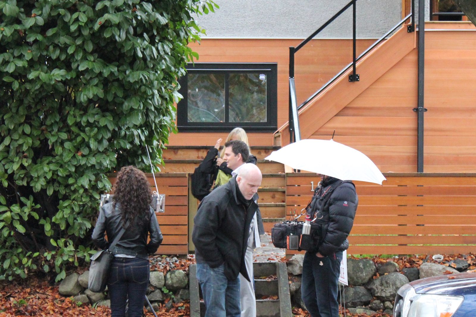 Love It or List It Vancouver cast and crew on location at a Renohaus project in Vancouver